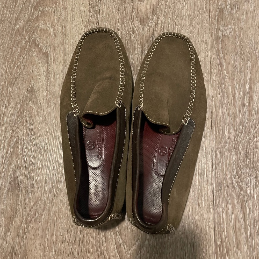 Cole Haan Olive Suede Men's Loafers
